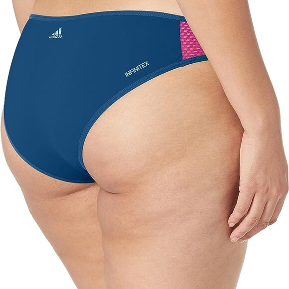 NWT Adidas Hipster Bikini Bottom | Blue & Pink | DQ3192 | Size XL - Picture 11 of 15